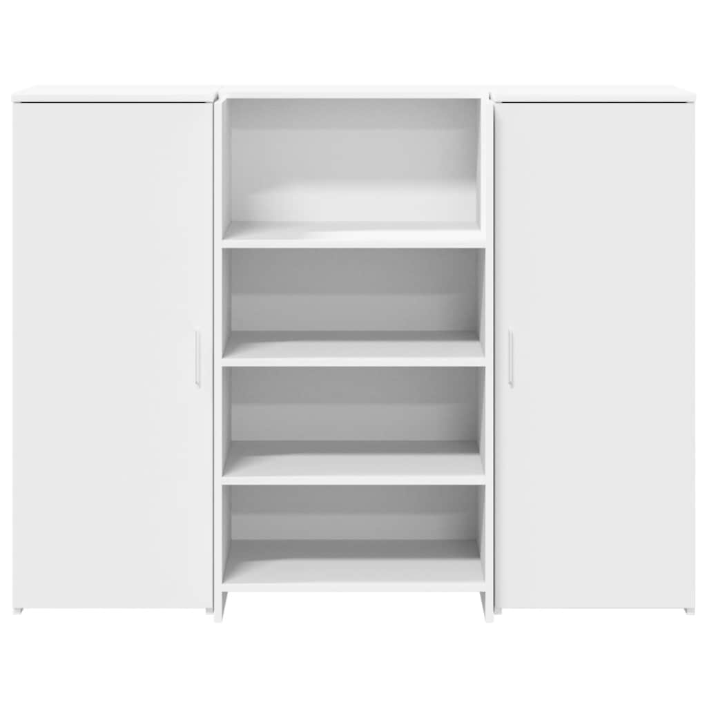 vidaXL Reception Desk White 135x50x103,5 cm Engineered Wood 5