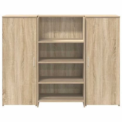 vidaXL Reception Desk Sonoma Oak 135x50x103,5 cm Engineered Wood 5