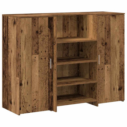 vidaXL Reception Desk Old Wood 135x50x103,5 cm Engineered Wood 2