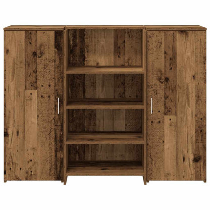 vidaXL Reception Desk Old Wood 135x50x103,5 cm Engineered Wood 5