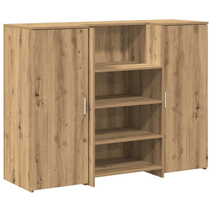 vidaXL Reception Desk Artisan Oak 135x50x103,5 cm Engineered Wood 2