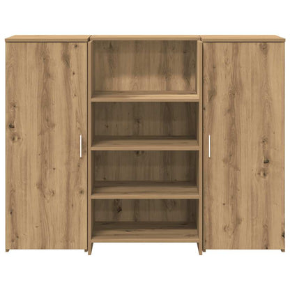 vidaXL Reception Desk Artisan Oak 135x50x103,5 cm Engineered Wood 5