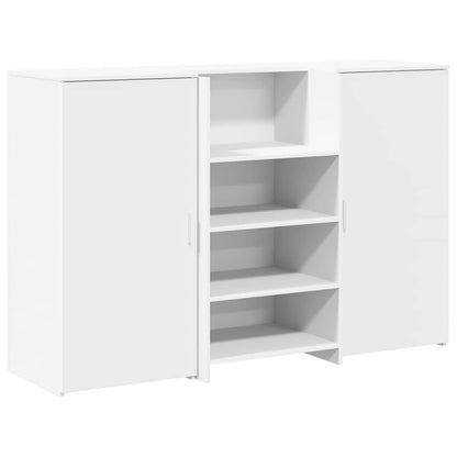 vidaXL Reception Desk White 155x50x103,5 cm Engineered Wood 2