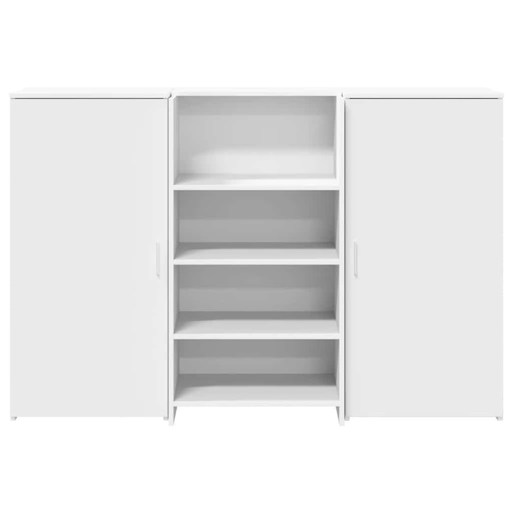 vidaXL Reception Desk White 155x50x103,5 cm Engineered Wood 5