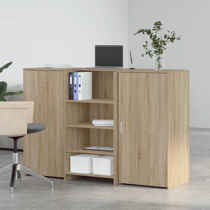 vidaXL Reception Desk Sonoma Oak 155x50x103,5 cm Engineered Wood 3