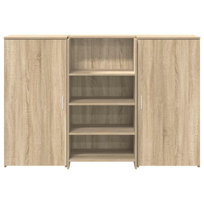vidaXL Reception Desk Sonoma Oak 155x50x103,5 cm Engineered Wood 5