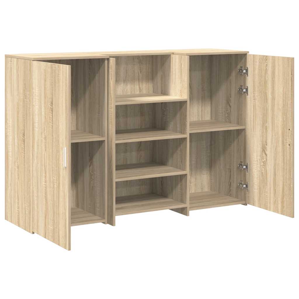 vidaXL Reception Desk Sonoma Oak 155x50x103,5 cm Engineered Wood 6
