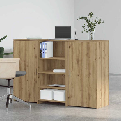 vidaXL Reception Desk Artisan Oak 155x50x103,5 cm Engineered Wood 3