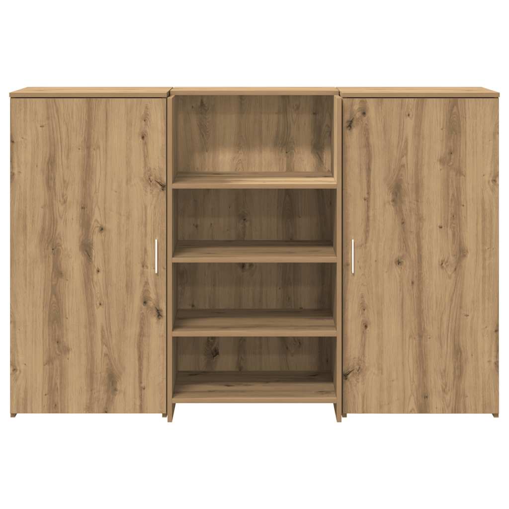 vidaXL Reception Desk Artisan Oak 155x50x103,5 cm Engineered Wood 5