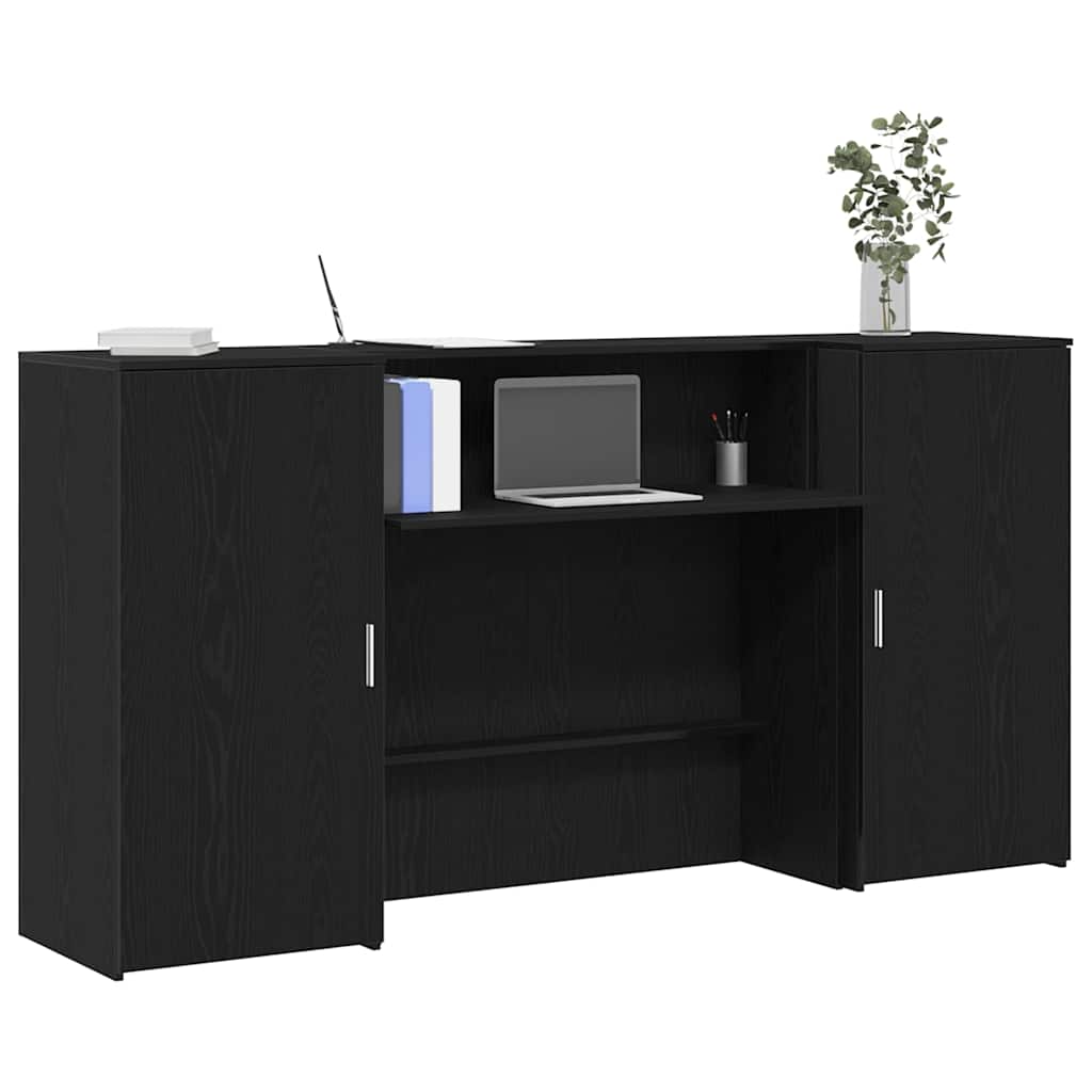 vidaXL Reception Desk 200x50x103.5 cm Engineered Wood