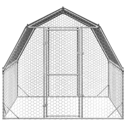 Chicken Run 2,5x4x2,25 m Galvanised Steel 2.5 x 2 x 2.25 m With roof