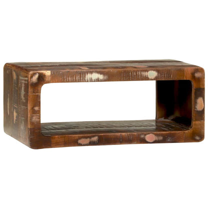 TV Cabinet Multicolour Solid Reclaim wood 60 x 30 x 25 cm