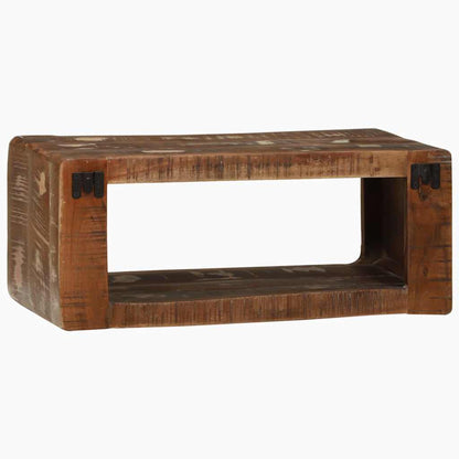 TV Cabinet Multicolour Solid Reclaim wood 60 x 30 x 25 cm