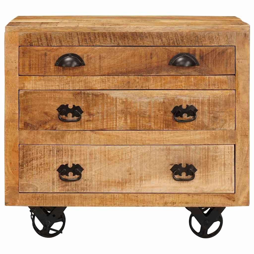 vidaXL Side Cabinet with Drawer Brown 70 x 38 x 63 cm Solid mango wood 5