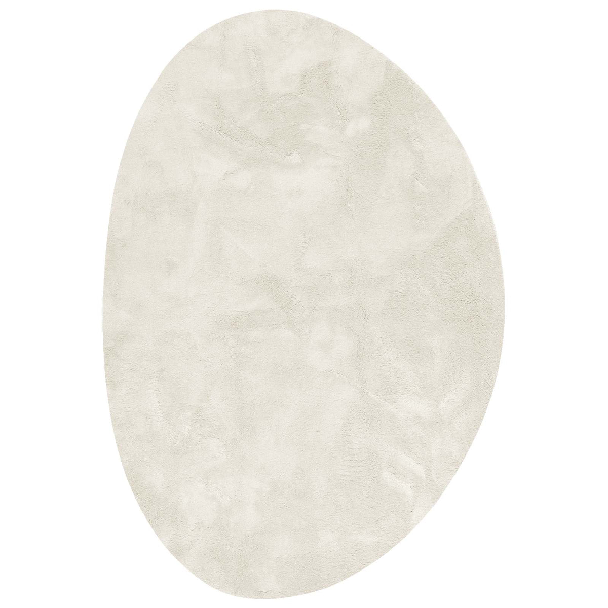 Carpet HUARTE Polyester Oval-asymmetric Length 200 cm Cream 140 cm