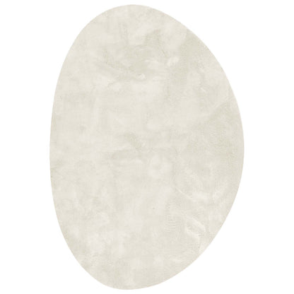 Carpet HUARTE Polyester Oval-asymmetric Length 200 cm Cream 140 cm