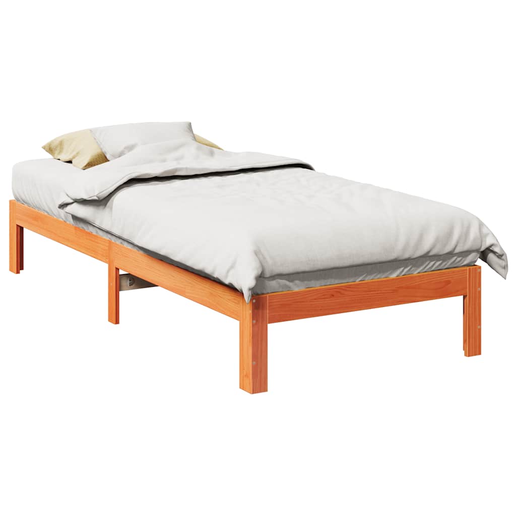 vidaXL Bed Frame without Mattress Solid Wood Pine
