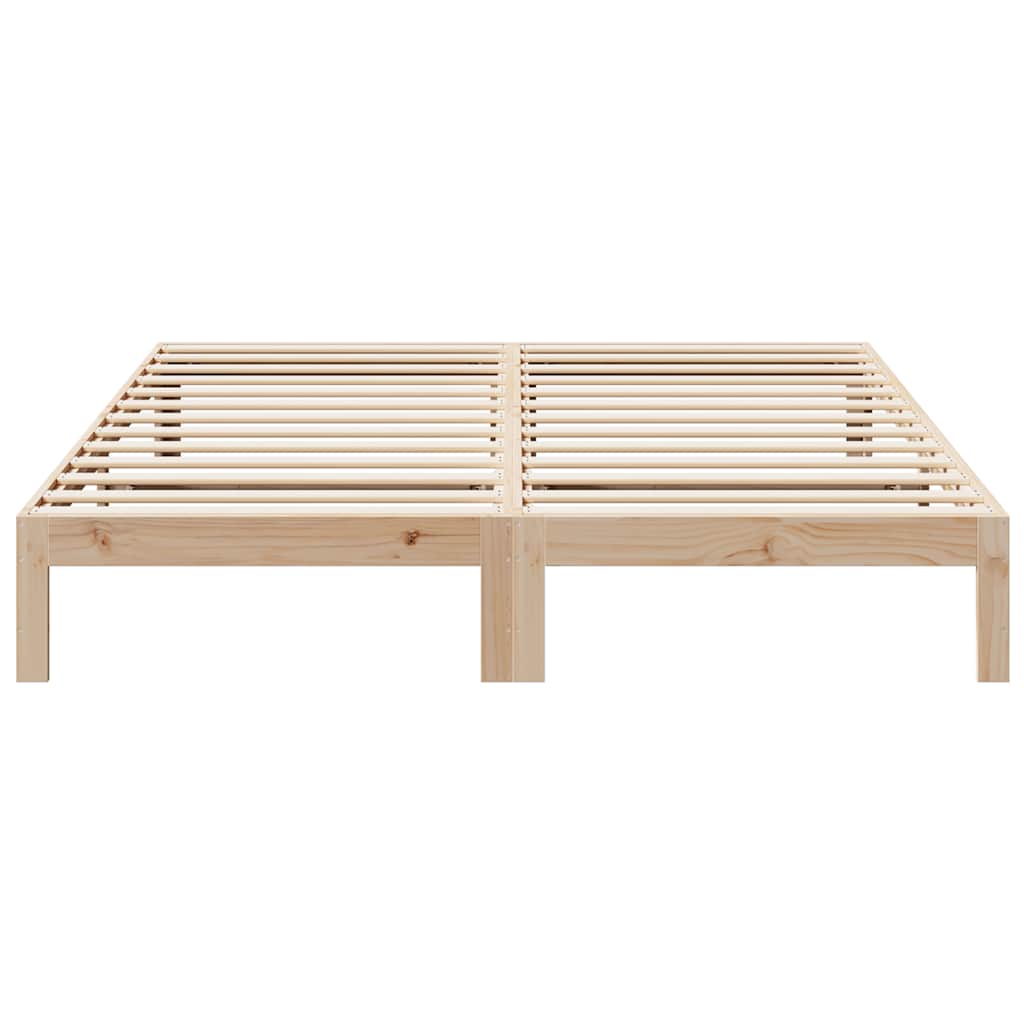 vidaXL Bed Frame without Mattress 180x200 cm Super King Solid Wood Pine 5