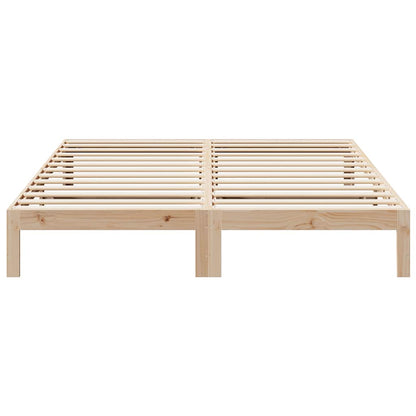 vidaXL Bed Frame without Mattress 180x200 cm Super King Solid Wood Pine 5