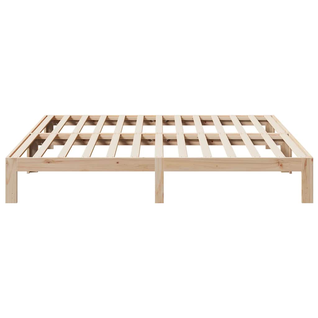 vidaXL Bed Frame without Mattress 180x200 cm Super King Solid Wood Pine 6