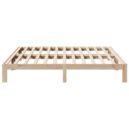 vidaXL Bed Frame without Mattress 180x200 cm Super King Solid Wood Pine 6