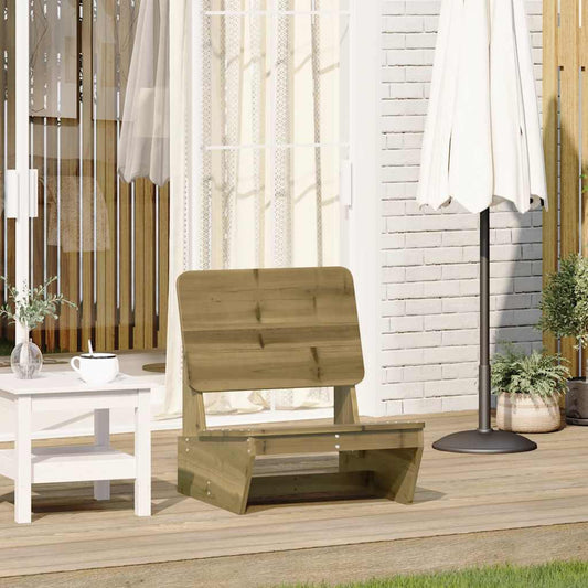 Garden Chair 60x64x70,5 cm Solid Wood Pine Brown Vacuum pressure impregnated pinewood 1