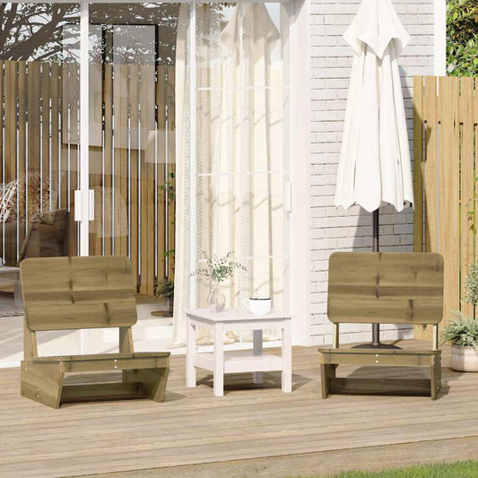 Garden Chair 60x64x70,5 cm Solid Wood Pine Brown Vacuum pressure impregnated pinewood 2