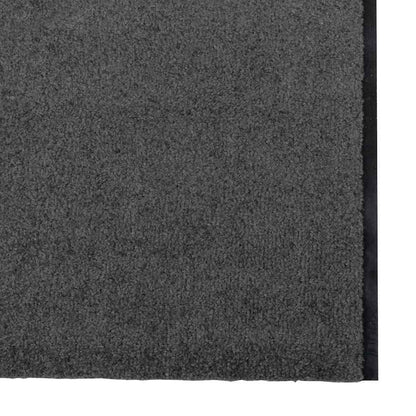 vidaXL Doormat Anthracite and Black 120 x 400 cm 100% Polyamide 4