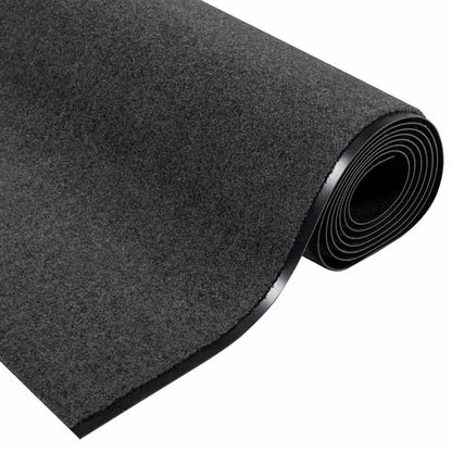vidaXL Doormat Anthracite and Black 120 x 400 cm 100% Polyamide 5