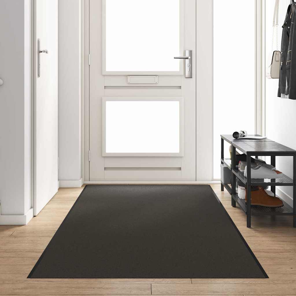 vidaXL Doormat Anthracite and Black 120 x 400 cm 100% Polyamide 1