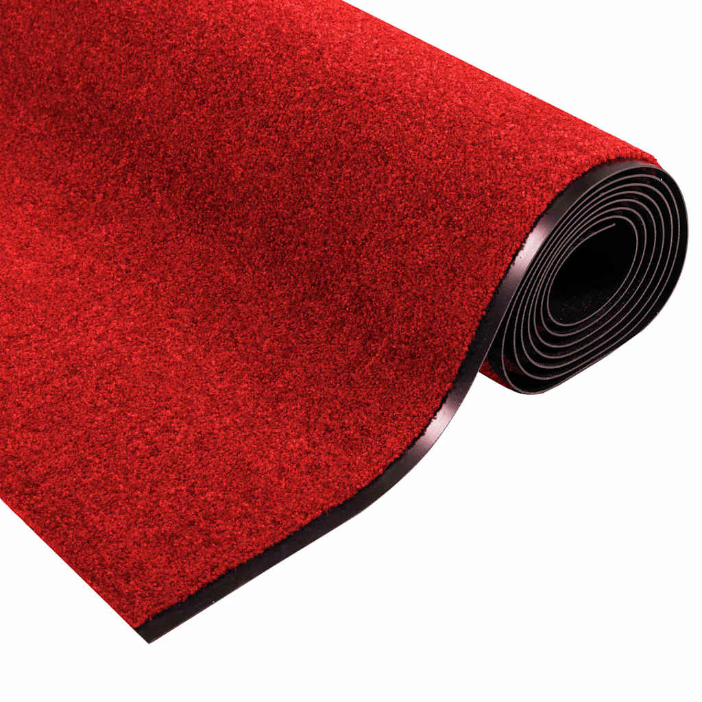 vidaXL Doormat Other Red and Black 120 x 400 cm Polyamide and PVC 5