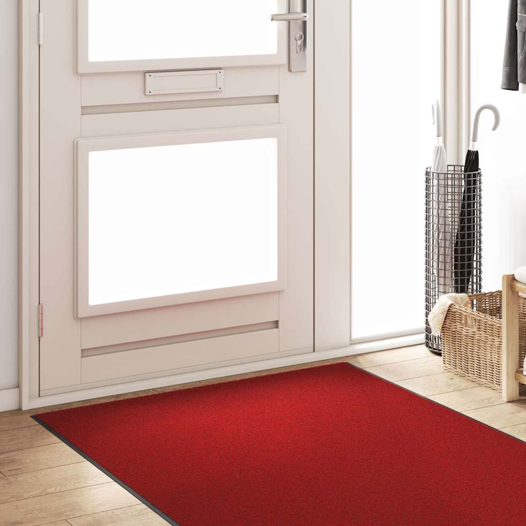 vidaXL Doormat Other Red and Black 120 x 400 cm Polyamide and PVC 3