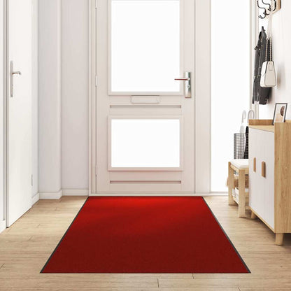 vidaXL Doormat Other Red and Black 120 x 400 cm Polyamide and PVC 1