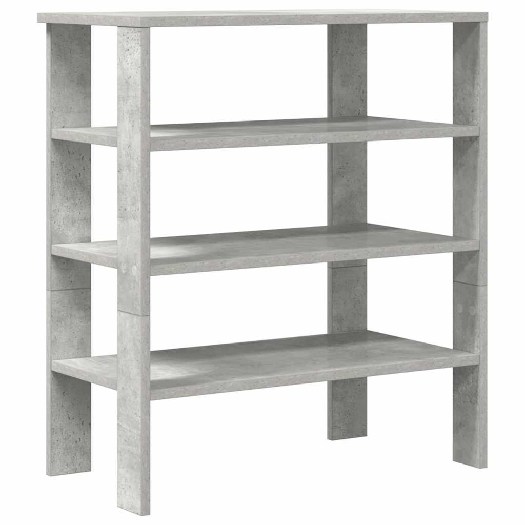 Shoe Rack 61x32x70 cm Engineered Wood Concrete grey