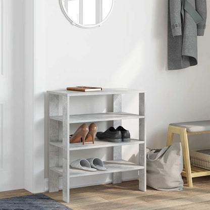 Shoe Rack 61x32x70 cm Engineered Wood Concrete grey
