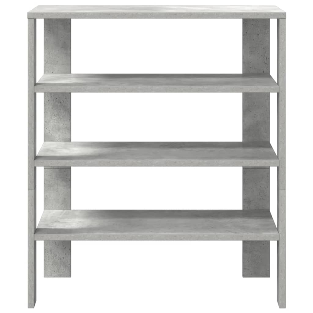 Shoe Rack 61x32x70 cm Engineered Wood Concrete grey