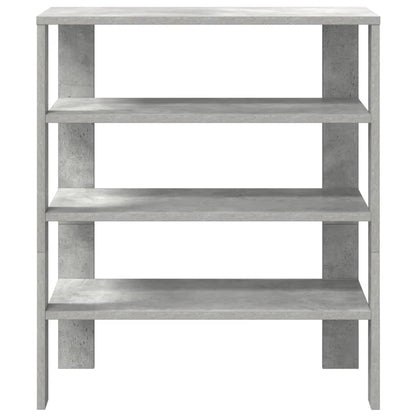 Shoe Rack 61x32x70 cm Engineered Wood Concrete grey