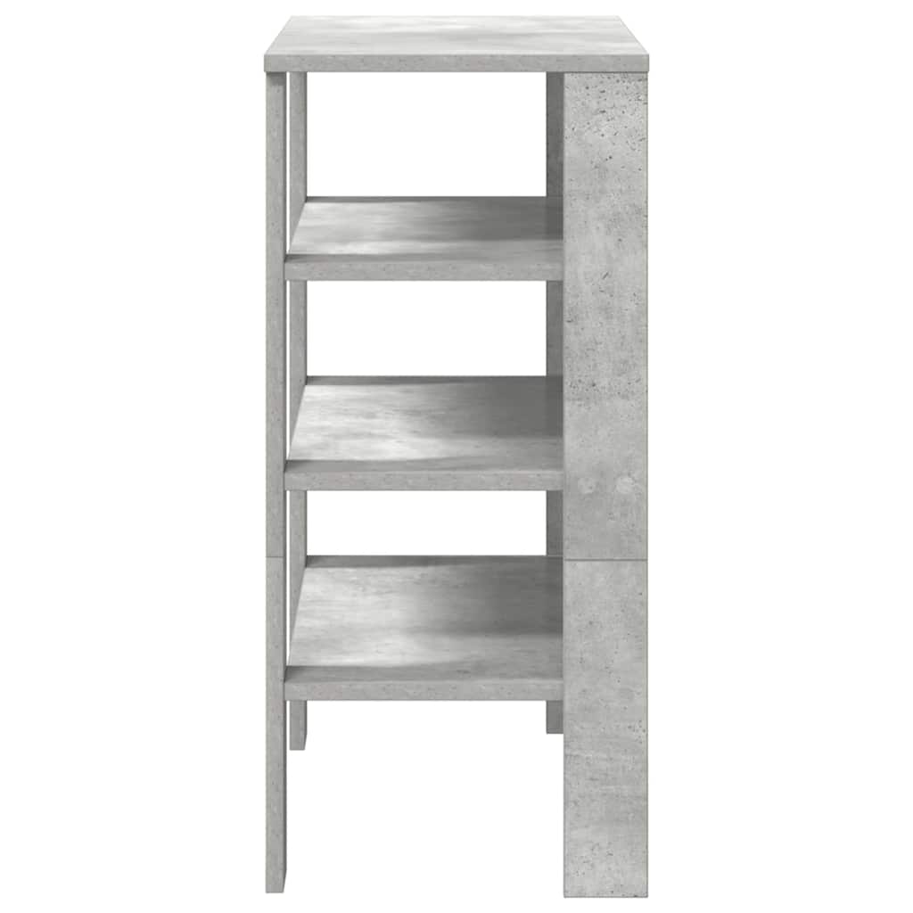 Shoe Rack 61x32x70 cm Engineered Wood Concrete grey
