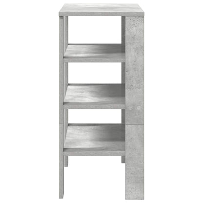 Shoe Rack 61x32x70 cm Engineered Wood Concrete grey