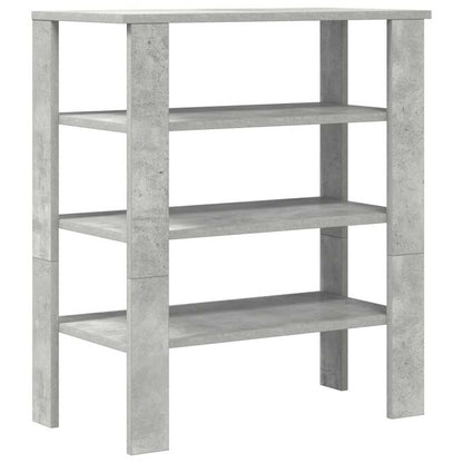 Shoe Rack 61x32x70 cm Engineered Wood Concrete grey
