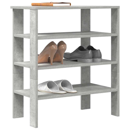 Shoe Rack 61x32x70 cm Engineered Wood Concrete grey