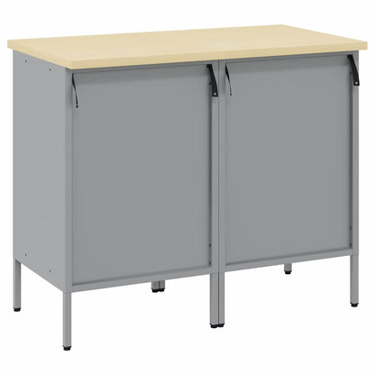 vidaXL Work Cabinet with Drawer 2 pcs Red and Grey 100 x 55 x 85 cm 6