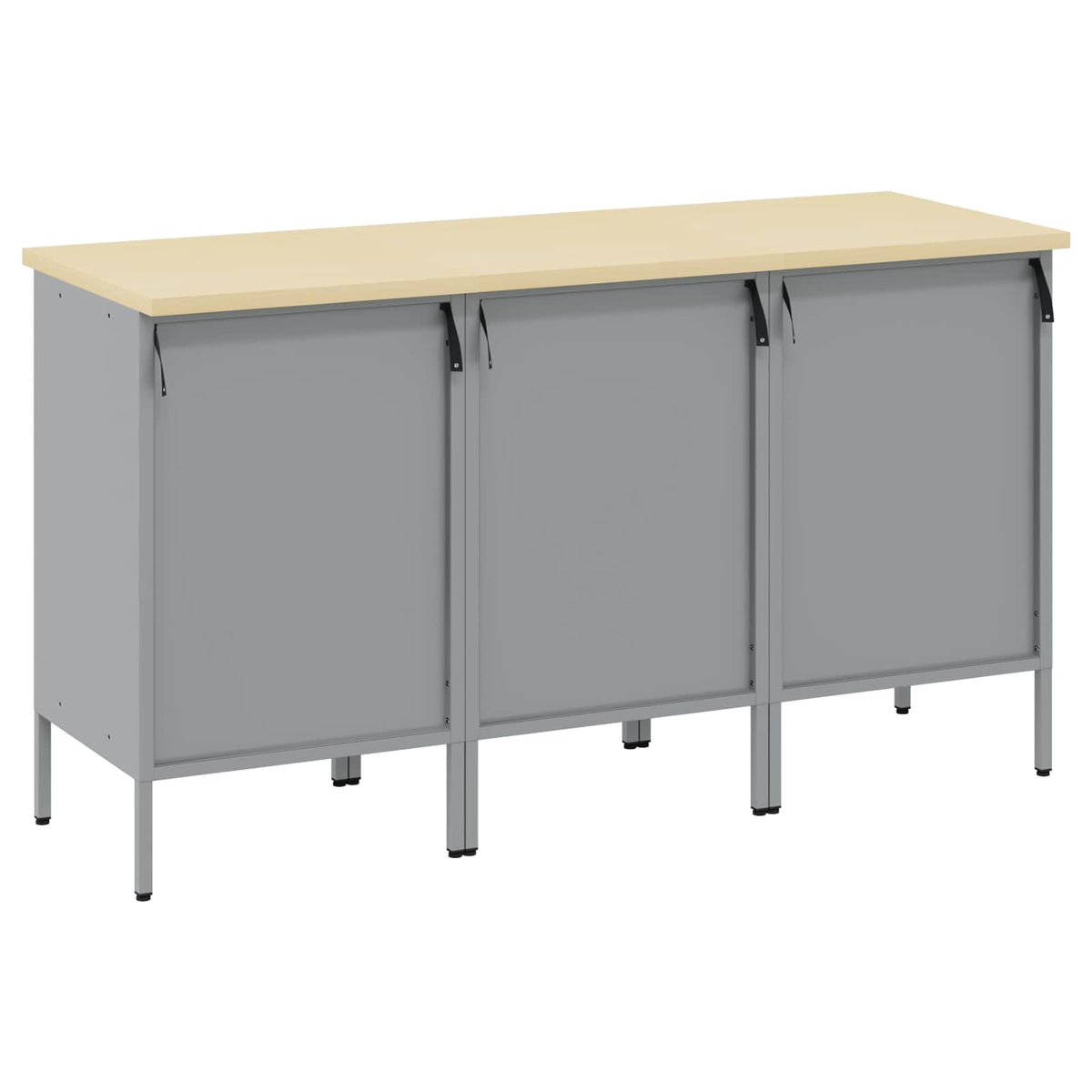 vidaXL Work Cabinet with Drawer 3 pcs Red and Grey 150 x 55 x 85 cm 6