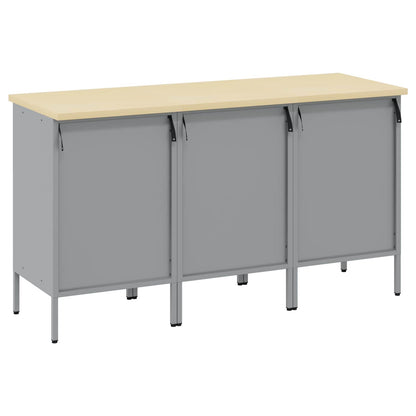 vidaXL Work Cabinet with Drawer 3 pcs Red and Grey 150 x 55 x 85 cm 6