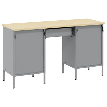 vidaXL Work Cabinet with Drawer 3 pcs Black Engineered Wood and Steel 4