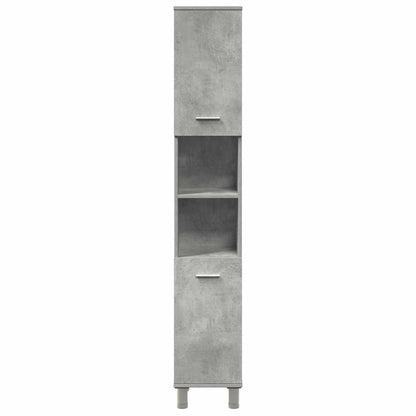 vidaXL 3 Piece Bathroom Furniture Set Concrete Grey Engineered Wood 5