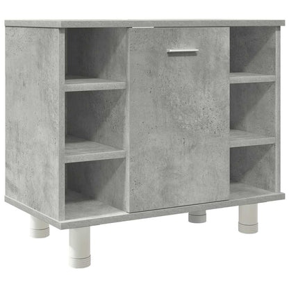 vidaXL 3 Piece Bathroom Furniture Set Concrete Grey Engineered Wood 6