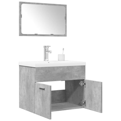 3 Piece Bathroom Furniture Set Engineered Wood 60 x 38.5 x 46 cm