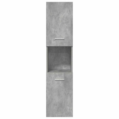 vidaXL 5 Piece Bathroom Furniture Set Concrete Grey Engineered Wood 4
