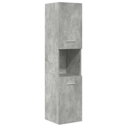 vidaXL 5 Piece Bathroom Furniture Set Concrete Grey Engineered Wood 5